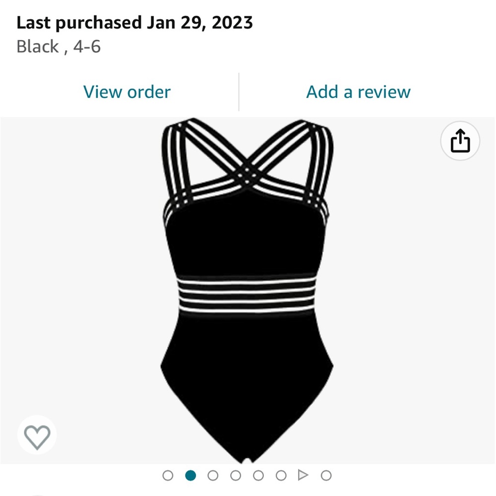 Hilor Womens One Piece Front Crossover Swimsuit Monokini